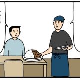 デカ盛り　飲食店　たのしい　バイト　4コマ　せきの　漫画　マンガ　アルバイト　タウンワークマガジン　townwork